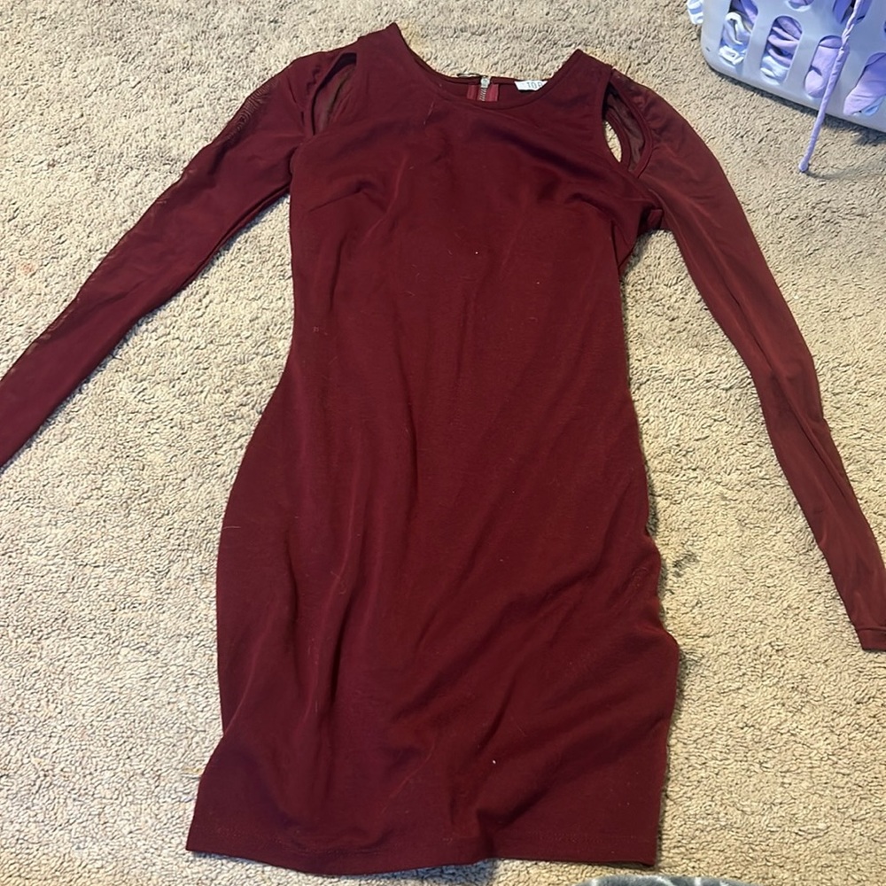 Tobi Dress Mesh Sleeve